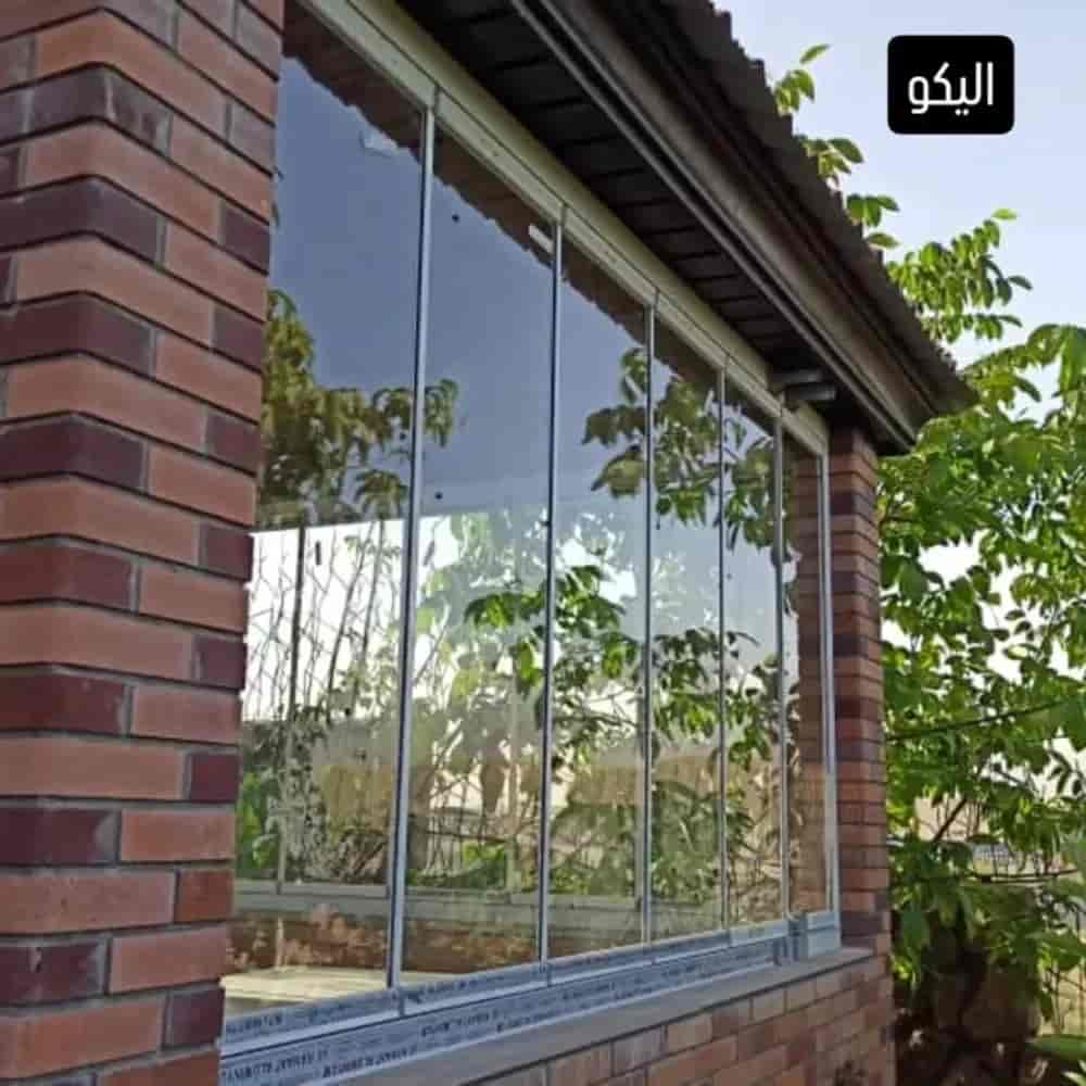 اجرای شیشه بالکن شیشه تاشو و ریلی